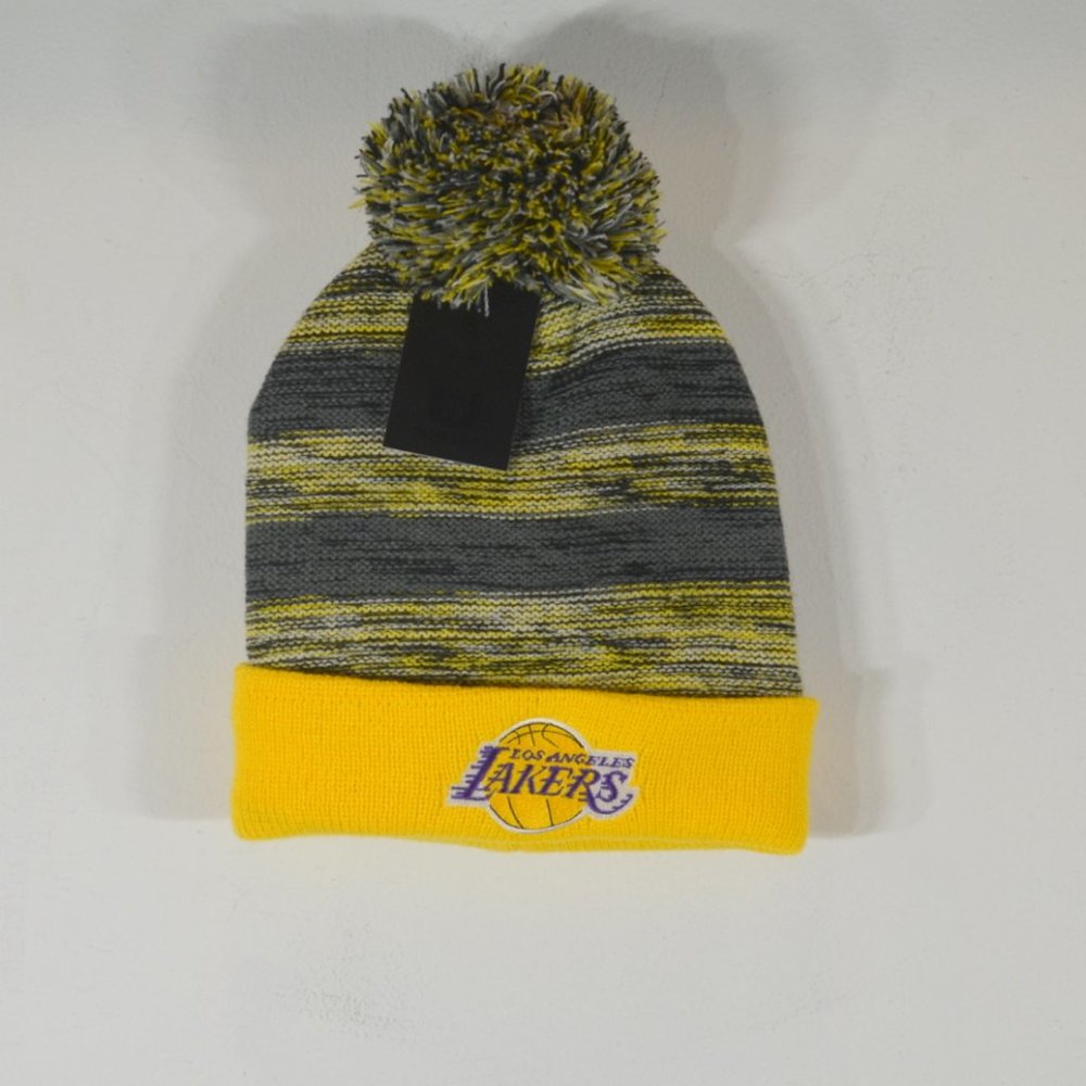 NBA Team Headwear Los Angeles Laker's New Winter Knit Beanie Hat OSFA NWT